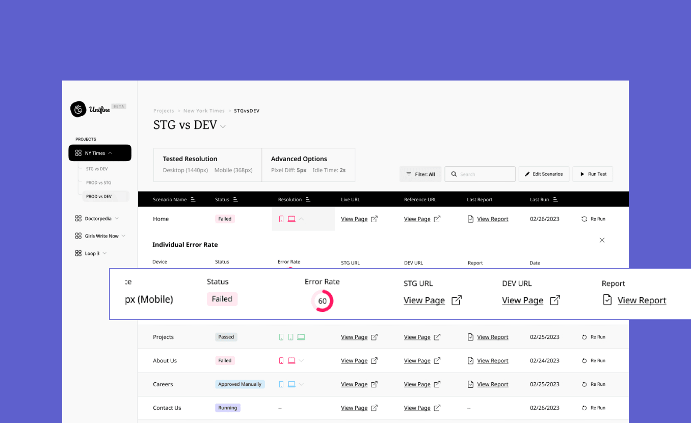 High-fidelity wireframe - 2